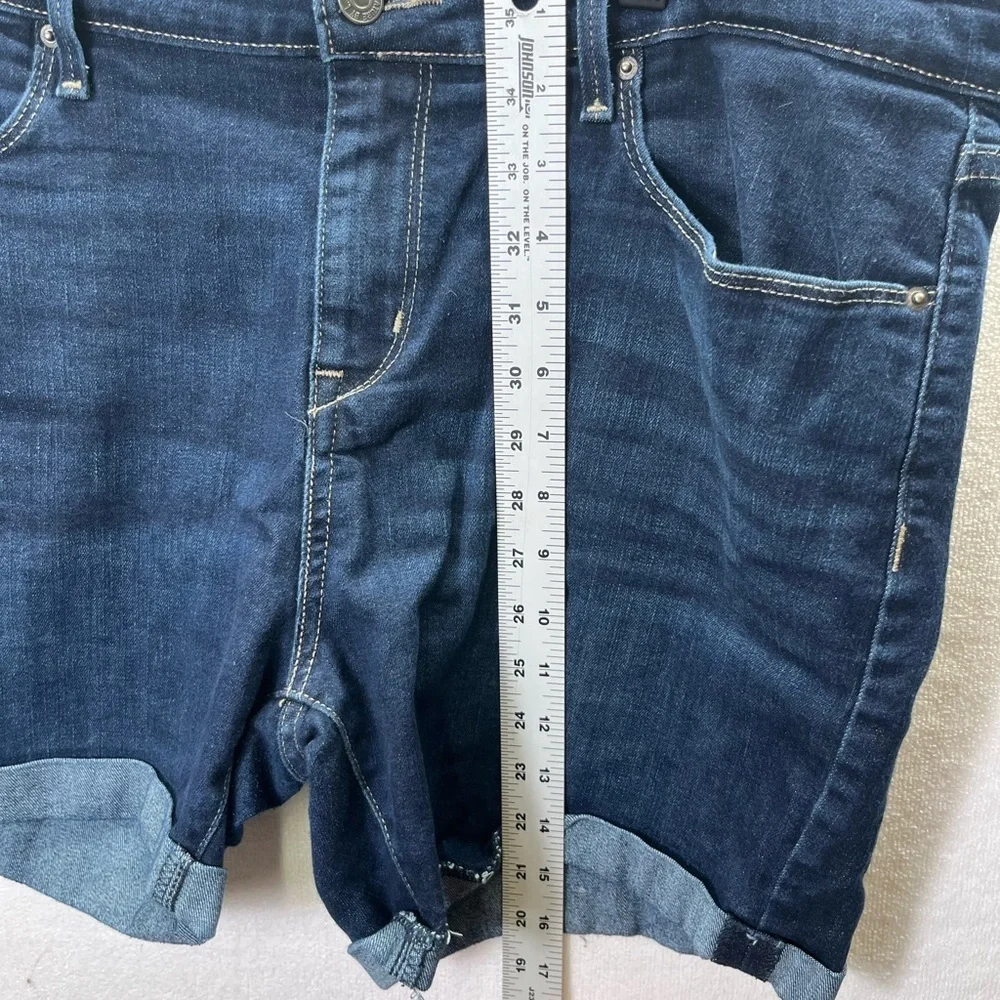 Levi’s Signature Mid Rise Shortie‎ Shorts Womens 14/32 Plus Stretch Denim 2253